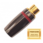 RCA 35F MG RED ΚΟΚΚΙΝΟ της Pro.fi.con υψηλής ποιότητος επίχρυσο θηλυκό φις female plug golden plated